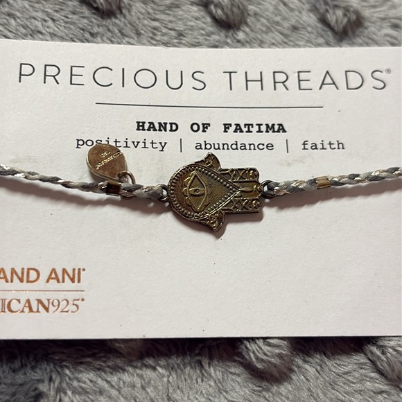 Alex and Ani Hand of Fatima pull chain bracelet NEW - Picture 5 of 8
